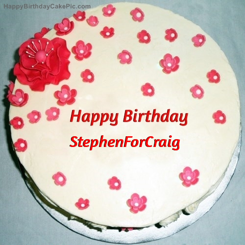 write name on Fondant Birthday Cake