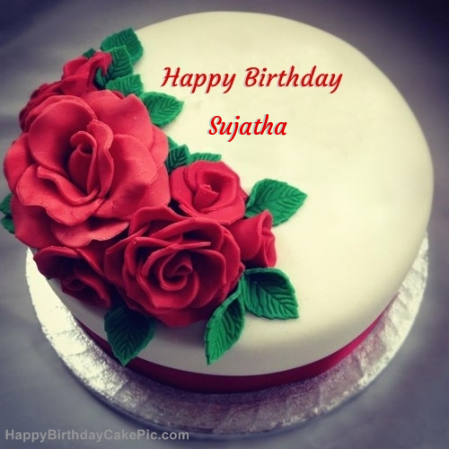 ️ Roses Birthday Cake For Sujatha