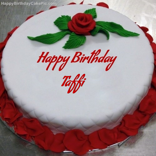 write name on Red Rose Birthday Cake