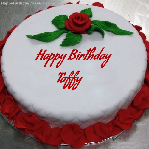 write name on Red Rose Birthday Cake