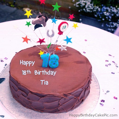 write name on 18th Chocolate Birthday Cake