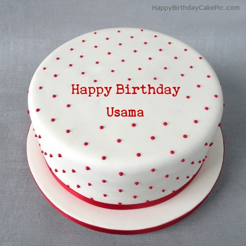 ️ Polka Birthday Cake For Usama