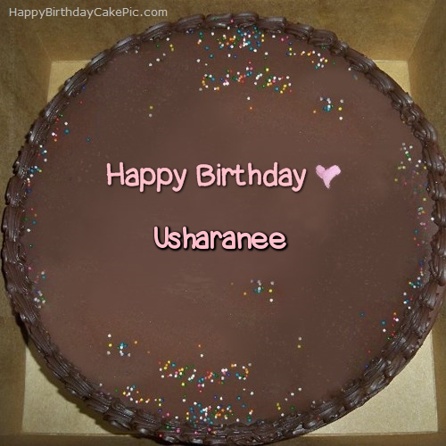 write name on Chocolate Happy Birthday Cake