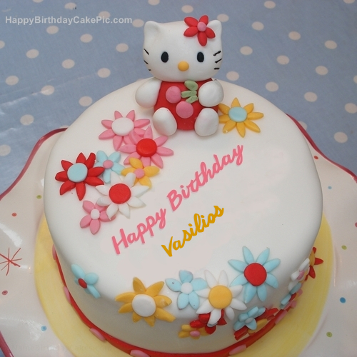 write name on Hello Kitty Birthday Cake