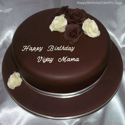 Rose Chocolate Birthday Cake For Vijay Mama