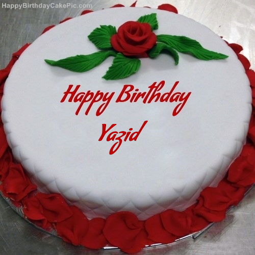 ❤️ Red Rose Birthday Cake For Yazid