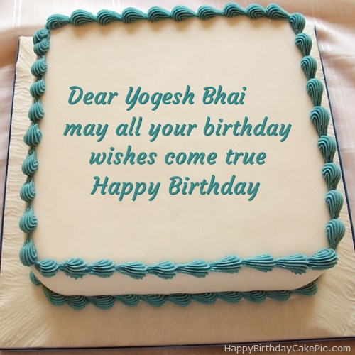 ️ Happy Birthday Cake For Yogesh Bhai