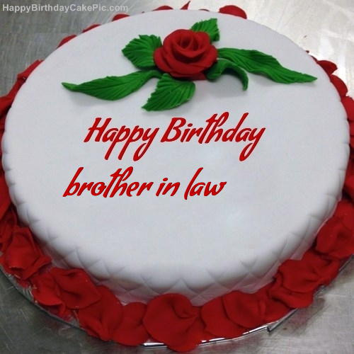 Red Rose Birthday Cake For Brother In Law
