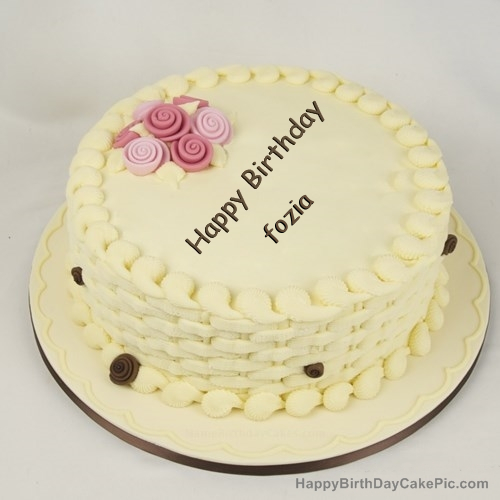 Purple Pearled Birthday Cake With Own Name - Dumbo's Diary Greetings