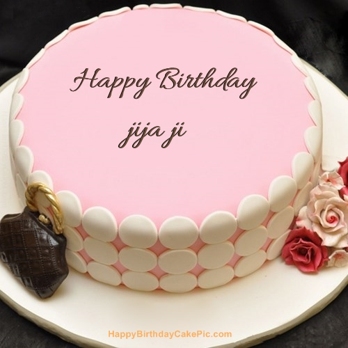 Pink Birthday Cake For Jija Ji