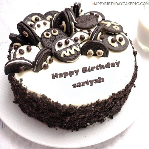 write name on Oreo Birthday Cake