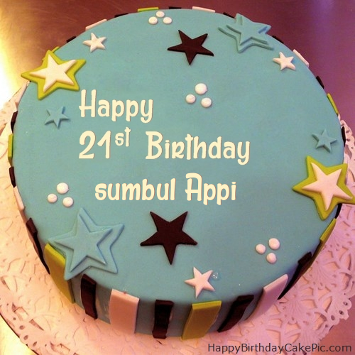 Elegant 21st Birthday Cake For Sumbul Appi
