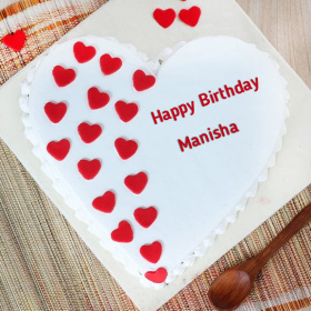 ❤️ Manisha Happy Birthday Cakes photos